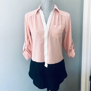 Light Pink and Black Dress Shirt!